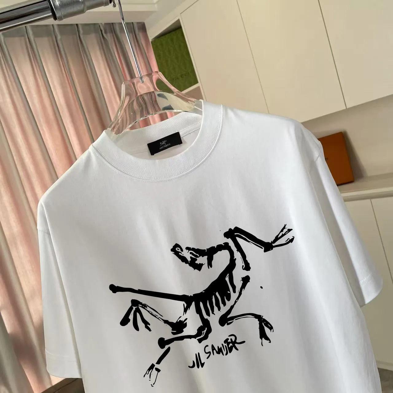 ARC'TERYX* 2025 New Arrival logo t g Same Style Size：S M L XL XXL ：Black White Pink Gray